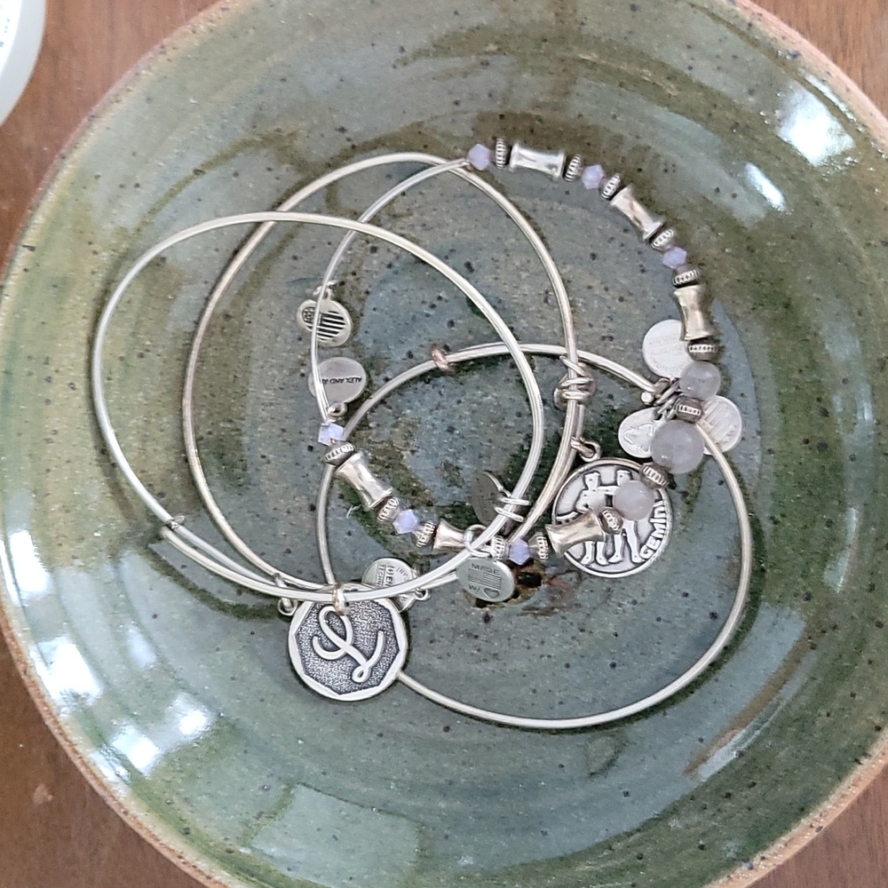 Alex and Ani set of 4 bangles.